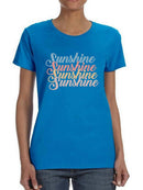 Sunshine Pattern T-shirt -SmartPrintsInk Designs