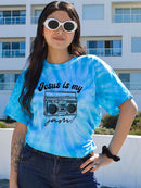 Jesus Is My Jam! Tie Dye Tee -SmartPrintsInk Designs