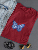 Blue Butterfly. T-shirt -SmartPrintsInk Designs