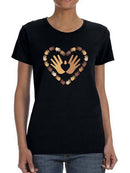 Palm Heart T-shirt -SmartPrintsInk Designs