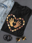 Palm Heart T-shirt -SmartPrintsInk Designs