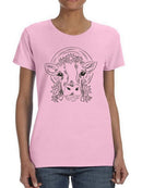 Cow Sketch T-shirt -SmartPrintsInk Designs