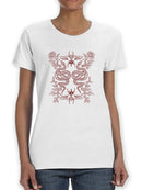 Insects And Flowers T-shirt -SmartPrintsInk Designs