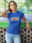 Mom Softball Shaped T-shirt -SmartPrintsInk Designs