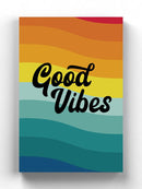 Good Vibes Rainbow Colors Wall Art -SmartPrintsInk Designs