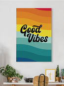 Good Vibes Rainbow Colors Wall Art -SmartPrintsInk Designs