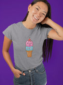 Ice Cream Ball Exposes Itself T-shirt -SmartPrintsInk Designs