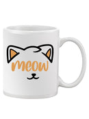 Meow Cat. Mug -SmartPrintsInk Designs