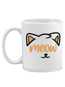 Meow Cat. Mug -SmartPrintsInk Designs
