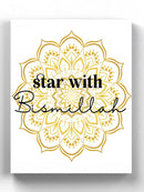 Star With Bismillah Wall Art -SmartPrintsInk Designs