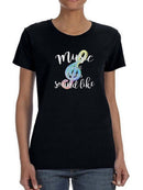 Music Is The Sound Of Feeling Shaped T-shirt -SmartPrintsInk Designs