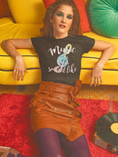 Music Is The Sound Of Feeling Shaped T-shirt -SmartPrintsInk Designs