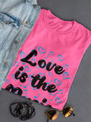 Love Is The Music Shaped T-shirt -SmartPrintsInk Designs