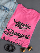 Music Is A Form Of Magic Shaped T-shirt -SmartPrintsInk Designs