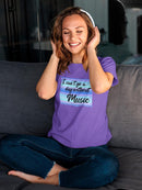 Can't Go A Day Without Music Shaped T-shirt -SmartPrintsInk Designs