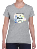 Words Fail Music Speaks Shaped T-shirt -SmartPrintsInk Designs
