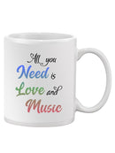 Love And Music Mug -SmartPrintsInk Designs