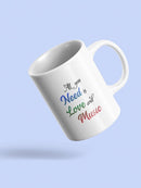 Love And Music Mug -SmartPrintsInk Designs