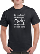 We Listen To Music T-shirt -SmartPrintsInk Designs