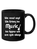 We Listen To Music Mug -SmartPrintsInk Designs