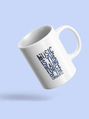 Music Is A Healing Force Mug -SmartPrintsInk Designs