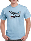 Music On, World Off T-shirt -SmartPrintsInk Designs