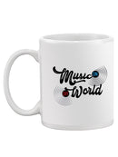 Music On, World Off Mug -SmartPrintsInk Designs