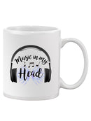 Music In My Head Mug -SmartPrintsInk Designs
