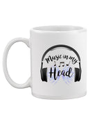 Music In My Head Mug -SmartPrintsInk Designs