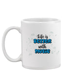 Life Is Better With Music Mug -SmartPrintsInk Designs