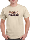 Music Is Freedom T-shirt -SmartPrintsInk Designs