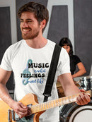 Music Is The Feelings T-shirt -SmartPrintsInk Designs