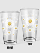 Nice Day Daisy Pint Glass -SmartPrintsInk Designs