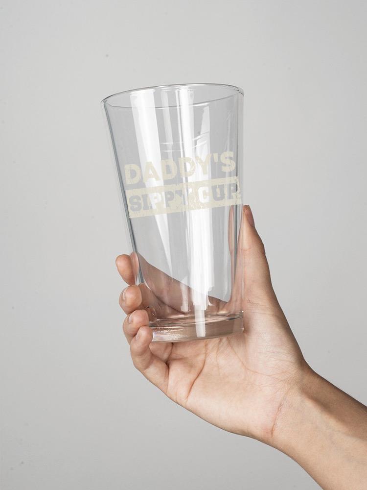Daddy's Sippy Cup Pint Glass -SmartPrintsInk Designs