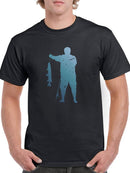 Fishing Shadow T-shirt -SmartPrintsInk Designs