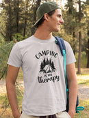 Camping Is My Therapy T-shirt -SmartPrintsInk Designs