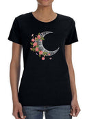 Flower Moon. Shaped T-shirt -SmartPrintsInk Designs