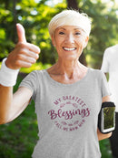 Blessings Call Me Maw Man Shaped T-shirt -SmartPrintsInk Designs