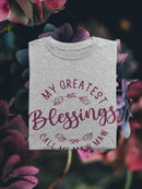 Blessings Call Me Maw Man Shaped T-shirt -SmartPrintsInk Designs