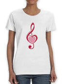 Love Music Note Shaped T-shirt -SmartPrintsInk Designs