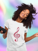 Love Music Note Shaped T-shirt -SmartPrintsInk Designs