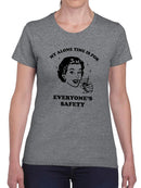 My Alone Time Is For Your Safety T-shirt -SmartPrintsInk Designs