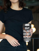 Eat. Sleep. Hockey. Repeat. Tumbler -SmartPrintsInk Designs