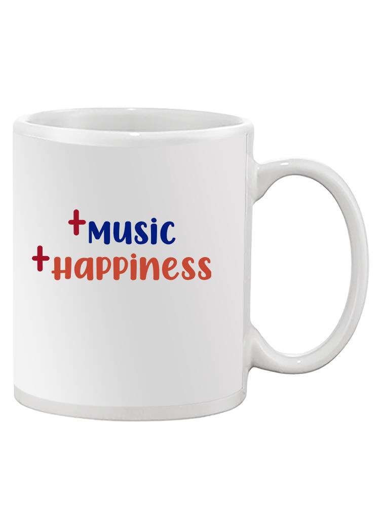 More Music Happiness Quote Mug -SmartPrintsInk Designs