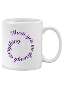 Music Gets Me Spiral Quote Mug -SmartPrintsInk Designs