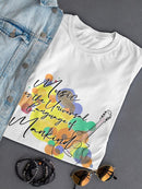 Music Is Universal Quote Shaped T-shirt -SmartPrintsInk Designs