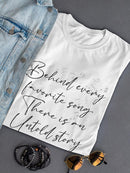 Favorite Song Untold Stories Shaped T-shirt -SmartPrintsInk Designs
