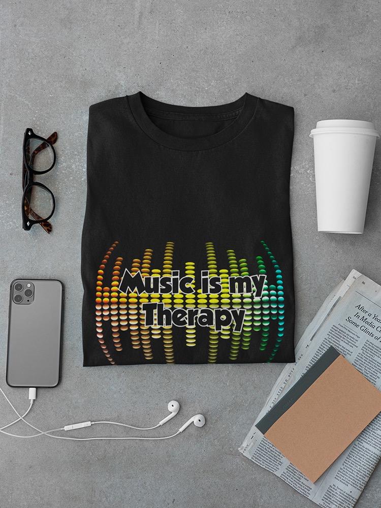 Music Is Therapy Quote T-shirt -SmartPrintsInk Designs