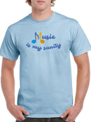 Music Is Sanity Quote T-shirt -SmartPrintsInk Designs