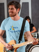 Music Is Sanity Quote T-shirt -SmartPrintsInk Designs